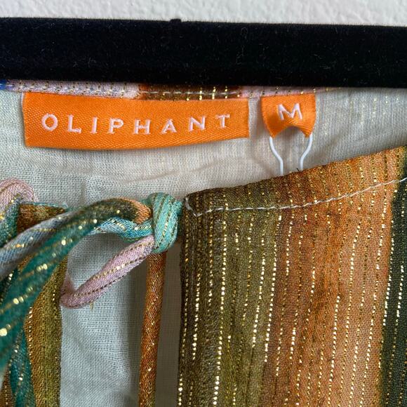 Oliphant Long Tiered Tassel Zanzibar Dress Size Medium NWT - Picture 3 of 8